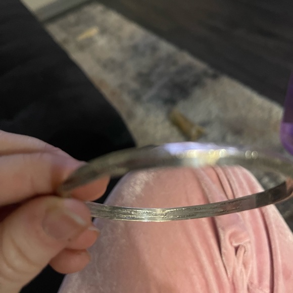 Vintage Sterling silver Aztec bracelet bangle - Picture 3 of 5